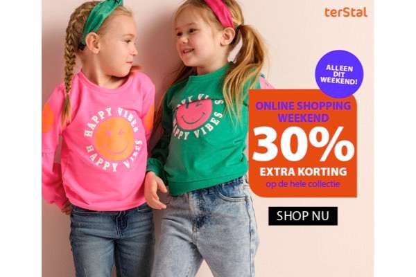 terStal: Shopping Weekend met 30% KORTING op alles!