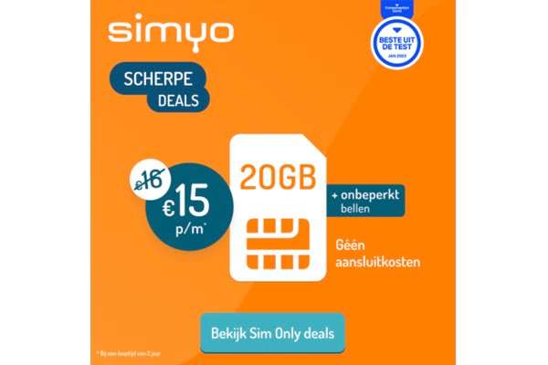 Simyo: Scherpe Deals + onbeperkt bellen