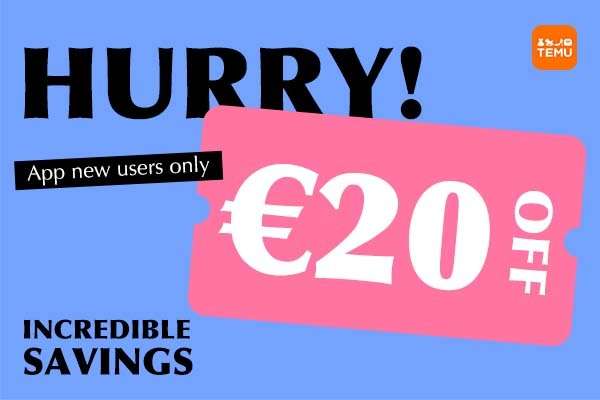 Temu: $20 voucher voor nieuwe klanten in de app