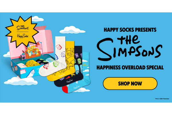 The Simpsons zijn gearriveerd bij Happy Socks