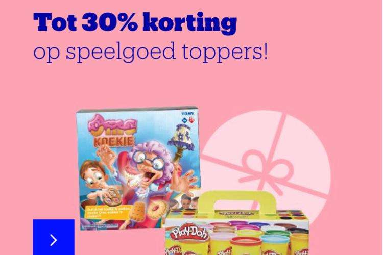 Bol.com: tot 30% op speelgoed toppers