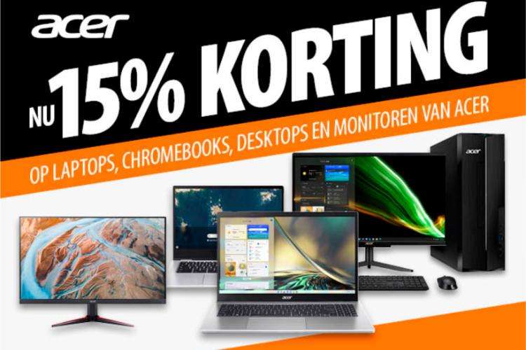 Expert: 15% korting op Acer