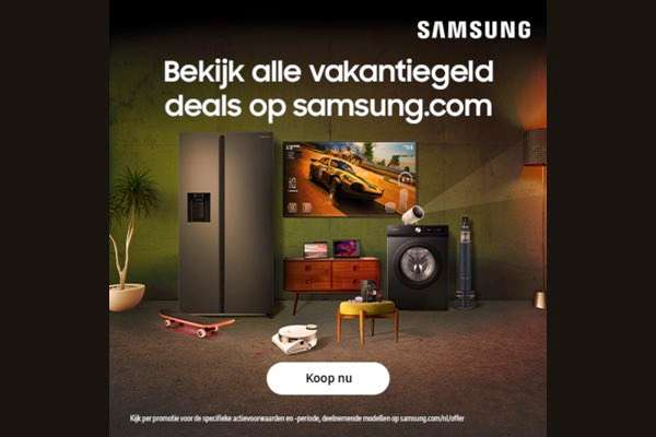 Samsung: Vakantiegeld Deals met tot â¬500 korting